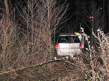 Am Freitag wollte ein 44-jähriger Autofahrer aus Hof mit seinem Pkw wohl etwas zu schnell die Einfahrt Forchheim-Süd auf die A73 nehmen und schlitterte in ein Gebüsch. Foto: Ferdinand Merzbach