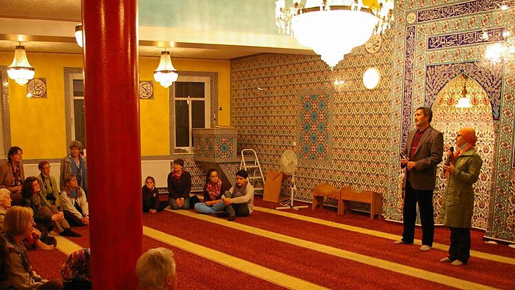 Schlusspunkt der Tour: Die Moschee in Etwashausen.