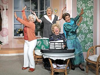 Szenenbild von den "Golden Girls" in der gleichnamigen Komödie von Kristof Stößel Foto: Kulturbühne Hallstadt