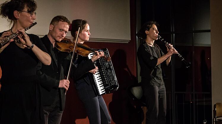 Impressionen vom Auftritt des Klezmer-Quartetts Sher on a Shier in CoburgFoto: Jochen Berger
