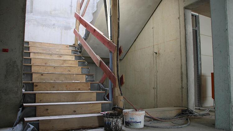 Impressionen von der Baustelle: In Bad Brückenau entsteht eine Außenstelle der Behindertenhilfe Maria Bildhausen (Münnerstadt). Foto: Ulrike Müller