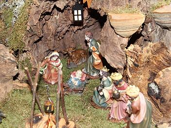 Diese Krippe zählte zu jenen, die Besucher der Haider Ausstellung bestaunen konnten. Fotos: Erlwein