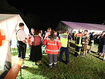 Reizgas-Attacke auf dem Wiesenfest in Naila. Foto: News5/Fricke