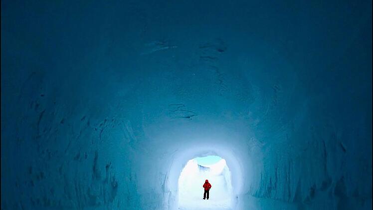 Alpengletscher-Eis am S&uuml;dpol