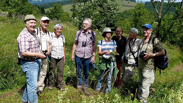 Die Botaniker bei einer Exkursion.Foto: Assmann