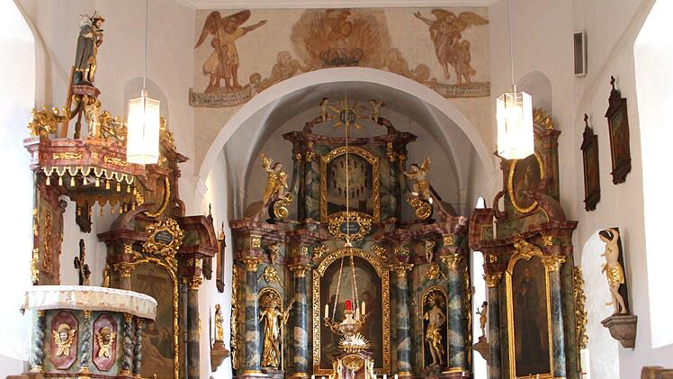 Blick in die alte Ägidius-Kirche mit ihrer schönen Barockausstattung. Foto: Günther Geiling