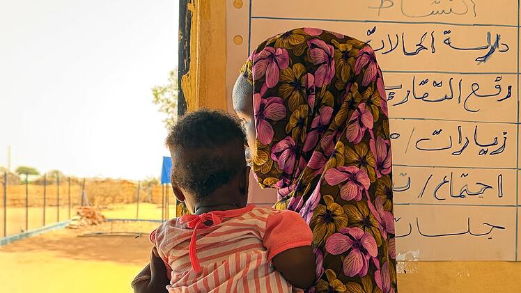 Fl&uuml;chtlinge aus Darfur im Tschad