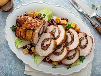 Gefüllte Schweinelende