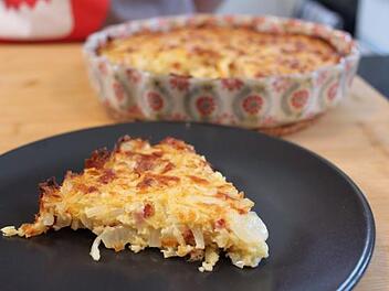 Zwiebelkuchen ohne Boden
