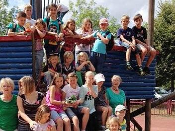 Begeistert waren die Kinder bei ihrem Ausflug zur Scherenburg in Gemünden.  Foto: Klaus Werner