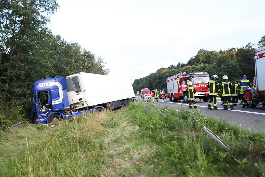 Tödlicher Lkw-Unfall auf der A6 bei Ansbach
