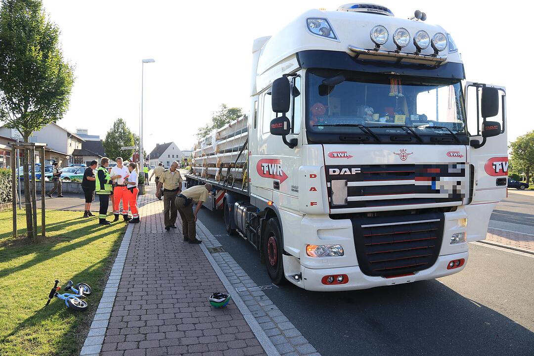 Kreis Bad Kissingen: Lkw erfasst Kind (2)