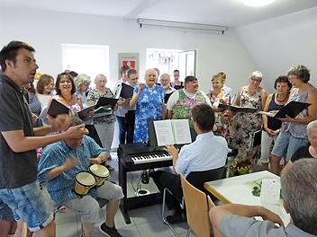 Während der Sommerserenade mir der "Löwenbande"