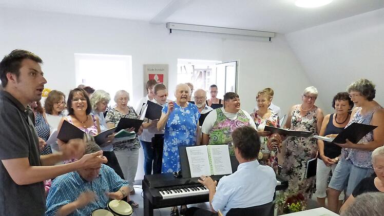 Während der Sommerserenade mir der "Löwenbande"