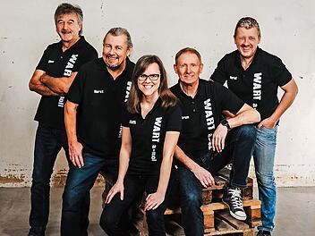Die Band „W.A.R.T. a-moll“ rockt am 5. August in Burgkunstadt.