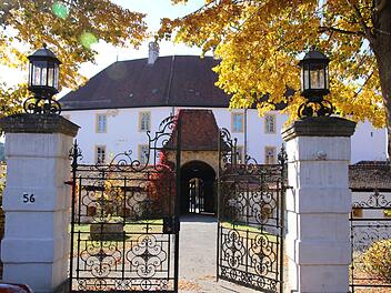 Der Hauptbau von Schloss Freienfels stammt aus der Barockzeit.Foto: Katrin Geyer