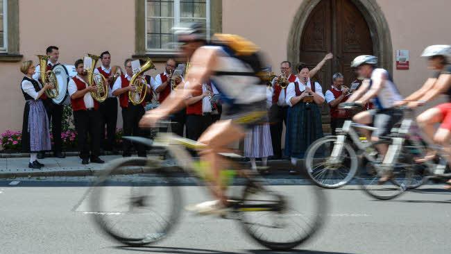 BR-Radltour macht Halt in Münnerstadt Foto: Björn Hein