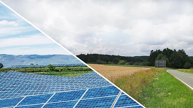 Auf diesem Getreidefeld von Obertrubach aus kommend Richtung Neudorfer H&ouml;he soll der Solarpark Obertrubach entstehen.