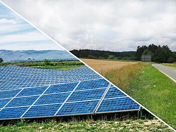 Auf diesem Getreidefeld von Obertrubach aus kommend Richtung Neudorfer Höhe soll der Solarpark Obertrubach entstehen.