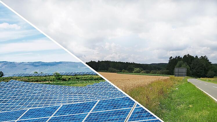 Auf diesem Getreidefeld von Obertrubach aus kommend Richtung Neudorfer Höhe soll der Solarpark Obertrubach entstehen.
