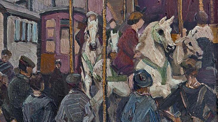 Andreas Bachs Bild "Vorstadtkarussell" von 1920. Foto: Echtzeit Medien
