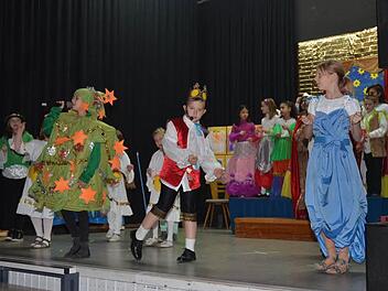 In zwei Aufführungen begeisterten die jungen Darsteller ihre Mitschüler aus dem Landkreis Kronach und am Abend Eltern, Großeltern, Geschwister und geladene Ehrengäste. Foto: Karl-Heinz Hofmann