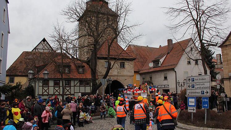 Der Faschingsumzug in Höchstadt war auch 2017 wieder sehr gut besucht. Foto: Christian Bauriedel