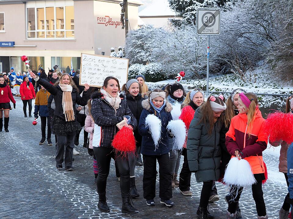 Eine der ersten Faschingsumzüge in der Region