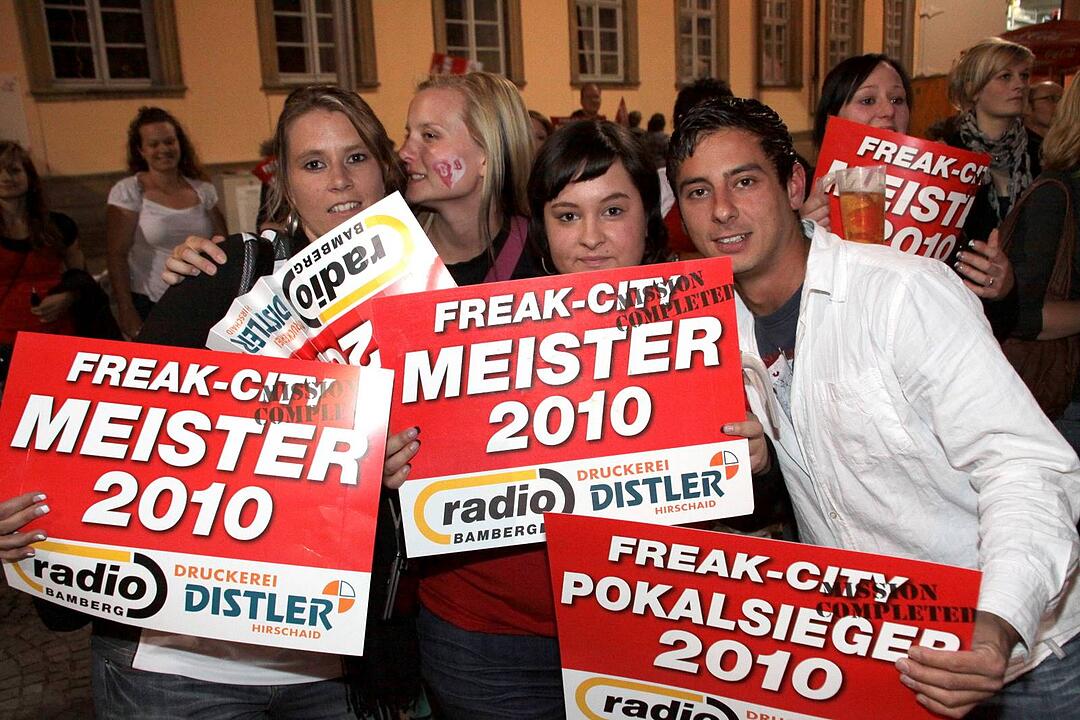 Meisterfeier Brose Baskets Bamberg Maxplatz