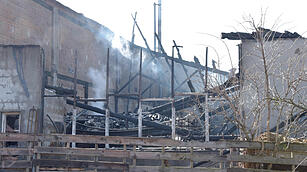 Scheunenbrand in Iphofen
