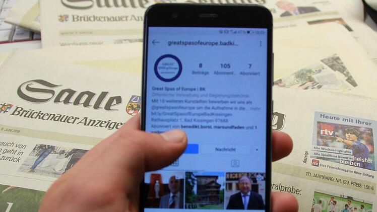 Der Instagram-Kanal der Bad Kissinger Unesco-Bewerbung. Foto: Johannes Schlereth