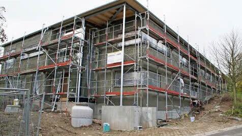Gut voran geht der Bau der neuen Kindertagesstätte in Limbach. Im Frühling sollen die Kinder einziehen können. Foto: Sabine Weinbeer