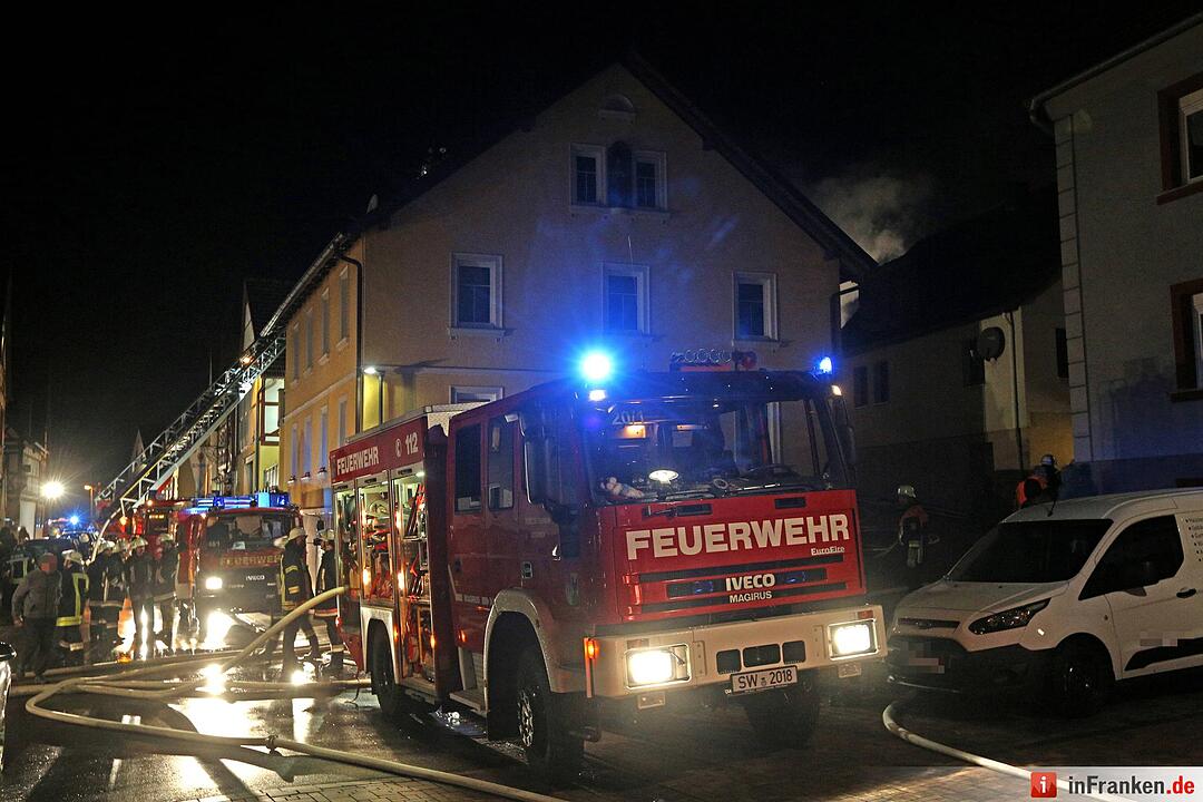 Gaststättenbrand in Schonungen