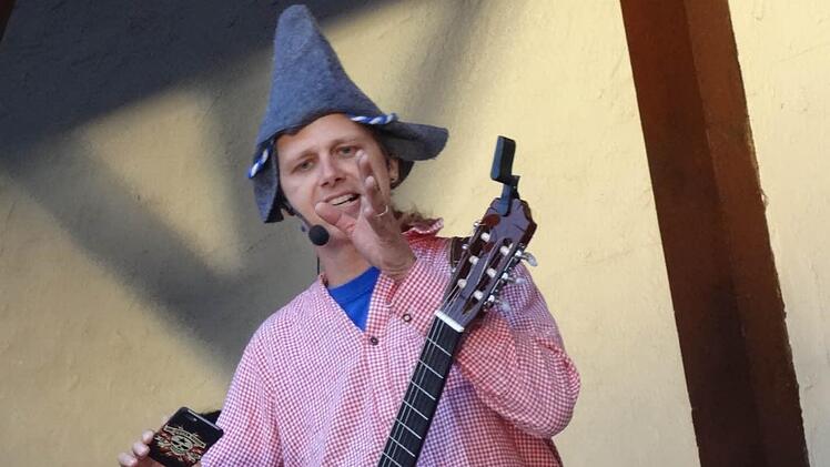 "Das Eich" und sein Outfit für die Kulmbacher Bierwochen Foto: Johanna Eckert