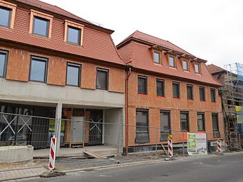 Der Rathausneubau in Euerdorf kommt voran.  Foto: Doris Bauer