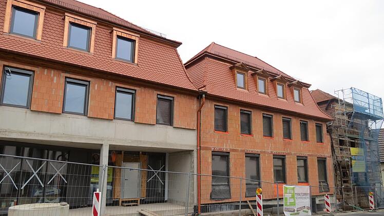 Der Rathausneubau in Euerdorf kommt voran.  Foto: Doris Bauer