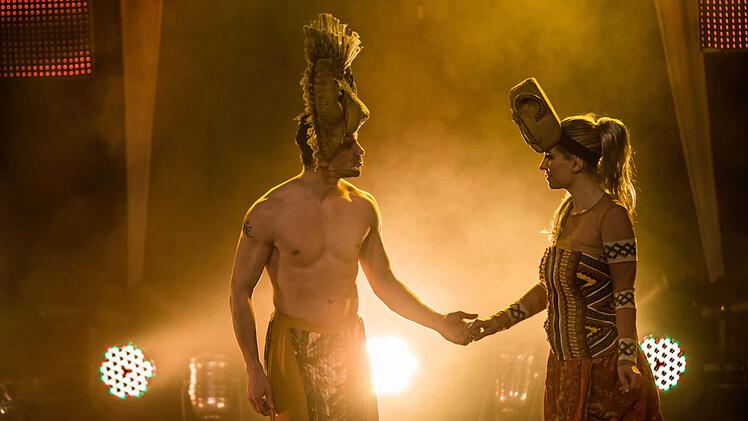 "Nacht der Musicals" im Coburger Kongresshaus: Szene aus "König der Löwen".Foto: Jochen Berger