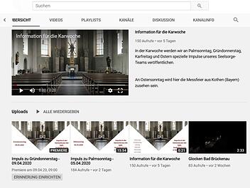 Der Youtube-Kanal der Ministranten Bad Brückenau Foto: Screenshot Marion Eckert