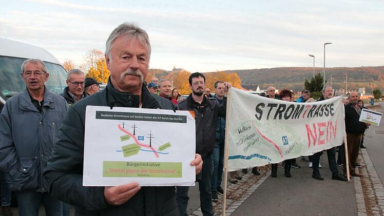 Eindrücke von der Demo gegen die P 43 in Elfershausen.