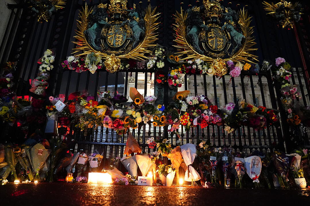 Nach dem Tod von Königin Elizabeth II. - London