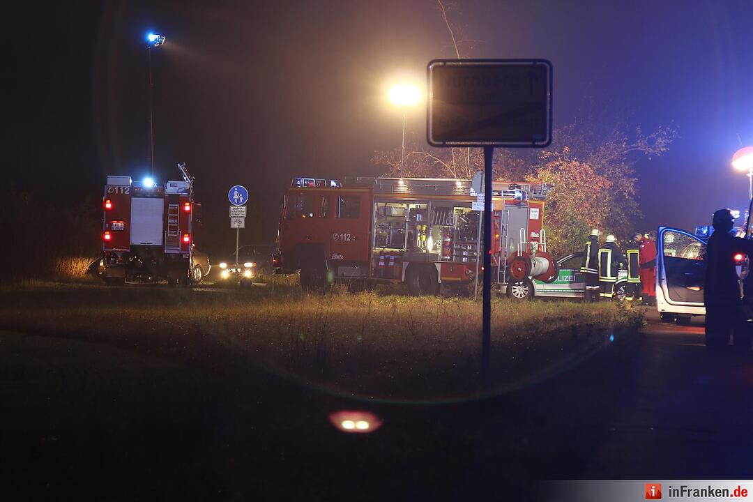 Schwerer Vekehrsunfall auf der B14 bei Gutzberg