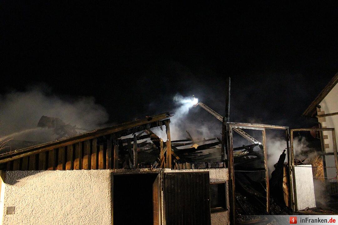 Rund  1.000 Schweine verenden bei Stallungsbrand in Bindlach