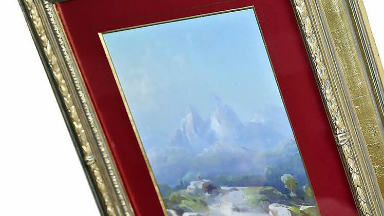 Liebe auf den ersten Blick: Das Watzmann-Gemälde von Peter C. Schreiber, das in einem Bayreuther Trödelladen verstaubte,