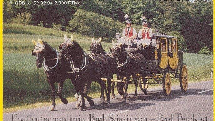 Die Postkutsche wurde auch bereits auf einer Telefonkarten verewigt. Foto: Spiller