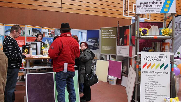 Das Farbenhaus Bruckmüller zeigte Farbe bei der Ausstellung.