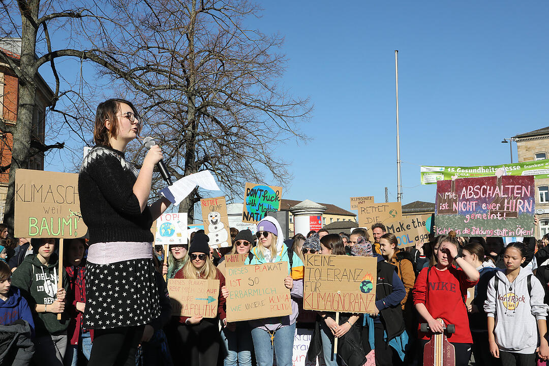 Bamberg; Demo Klima; Foto: Barbara Herbst