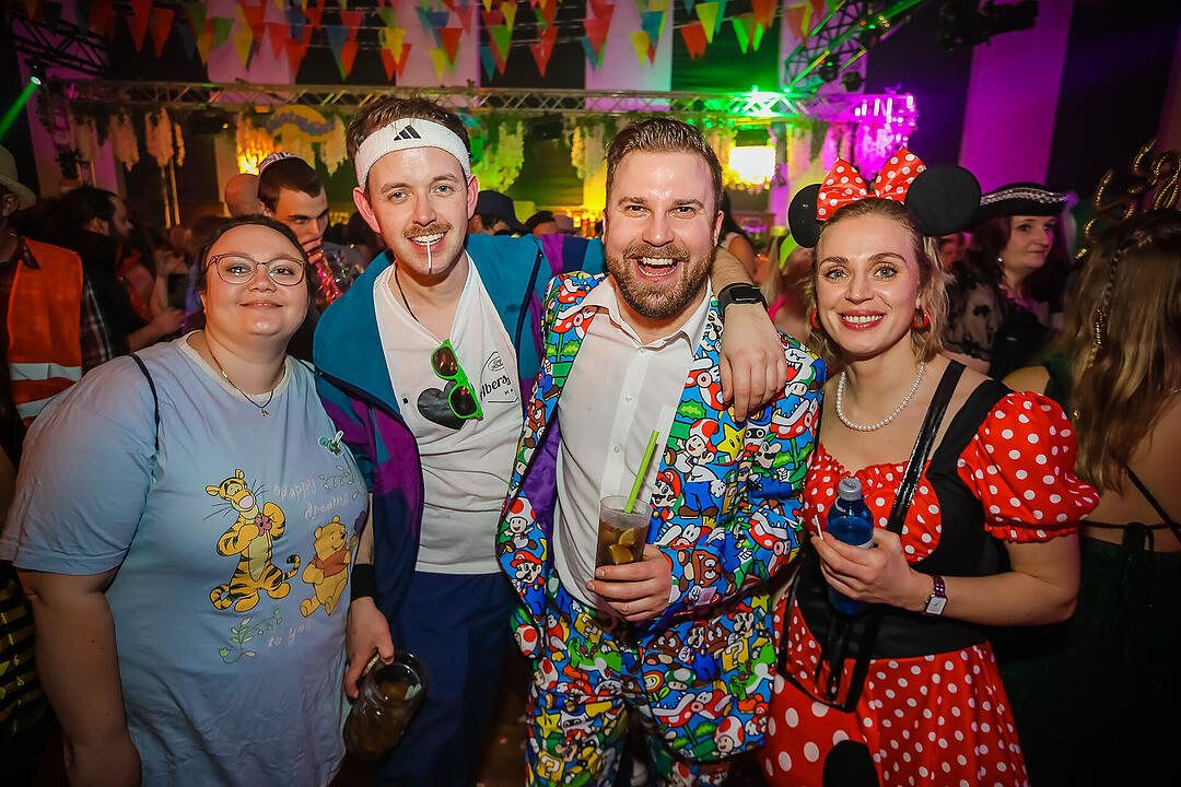 Beste Partystimmung in der Stadthalle