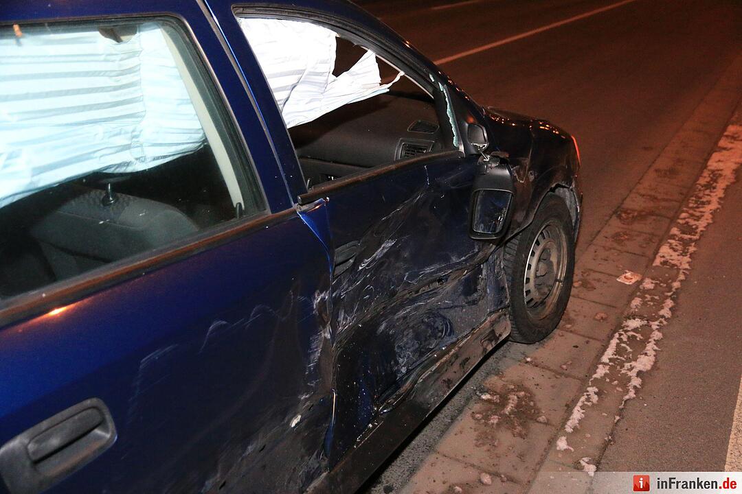 Unfall in der Hallstadter Straße in Bamberg