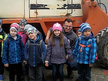 Kindergartenkinder wanderten zur Hallburg