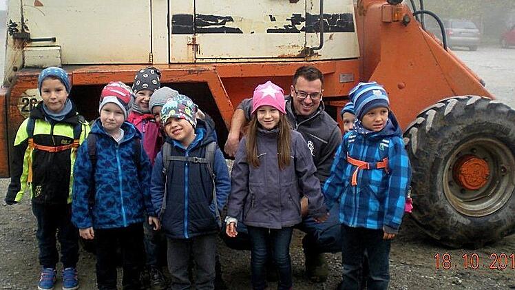 Kindergartenkinder wanderten zur Hallburg